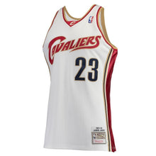 Load image into Gallery viewer, 23-LeBron James Cleveland Cavaliers Hardwood Classics Rookie Authentic Jersey - White