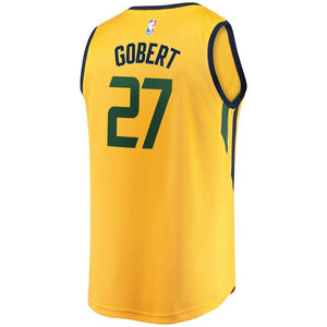 27-Rudy Gobert Utah Jazz  Player Jersey Gold - Statement Edition
