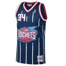 Load image into Gallery viewer, 34-Hakeem Olajuwon Houston Rockets  Hardwood Classics Swingman Jersey - Navy