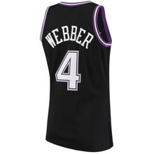 Load image into Gallery viewer, 4-Chris Webber Sacramento Kings  2000-01 Hardwood Classics Swingman Jersey - Black
