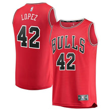 Load image into Gallery viewer, 42-Robin Lopez Chicago Bulls Jersey Red - Icon Edition