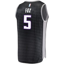 Load image into Gallery viewer, 5-De'Aaron Fox Sacramento Kings Jersey Black - Statement Edition