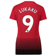 Load image into Gallery viewer, 9-Romelu Lukaku Manchester United Women's 18-19 Home Jersey – Red