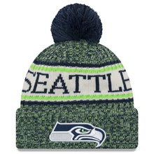 Load image into Gallery viewer, Seattle Seahawks New Era 2019 Knit Hat – Navy