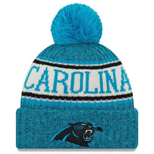 Load image into Gallery viewer, Carolina Panthers New Era 2019 Cold Weather Knit Hat – Blue