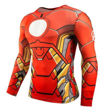Load image into Gallery viewer, Long Sleeve Crossfit 3D Superman Punisher T Shirt