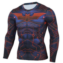 Load image into Gallery viewer, Long Sleeve Crossfit 3D Superman Punisher T Shirt