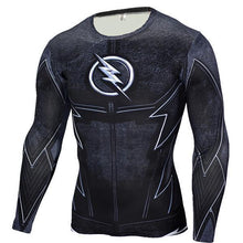 Load image into Gallery viewer, Long Sleeve Crossfit 3D Superman Punisher T Shirt
