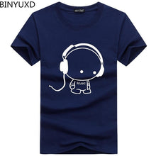 Load image into Gallery viewer, Headset Cartoon Printed Casual T Shirt Men