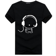 Load image into Gallery viewer, Headset Cartoon Printed Casual T Shirt Men