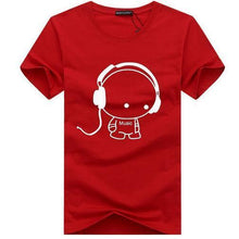 Load image into Gallery viewer, Headset Cartoon Printed Casual T Shirt Men
