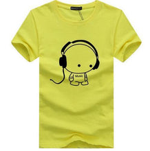 Load image into Gallery viewer, Headset Cartoon Printed Casual T Shirt Men