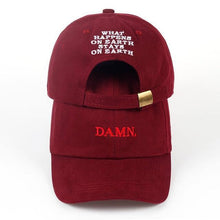 Load image into Gallery viewer, wine red kendrick lamar damn cap unstructured dad hat