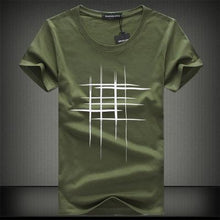 Load image into Gallery viewer, SWENEARO 2019 Simple creative design line cross Print cotton T Shirts