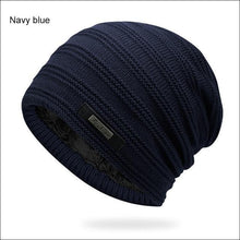 Load image into Gallery viewer, Gray Double-Layer Acrylic Velvet Beanie Hat Winter Warm