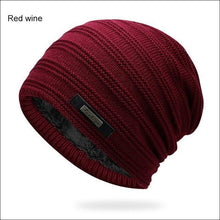 Load image into Gallery viewer, Gray Double-Layer Acrylic Velvet Beanie Hat Winter Warm