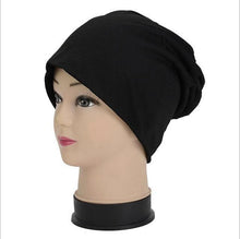 Load image into Gallery viewer, Slouch Warm Hat Festival Unisex Turban Cap Solid Color