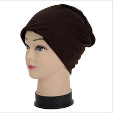 Load image into Gallery viewer, Slouch Warm Hat Festival Unisex Turban Cap Solid Color