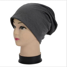 Load image into Gallery viewer, Slouch Warm Hat Festival Unisex Turban Cap Solid Color