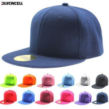 Load image into Gallery viewer, Fashion Adjustable Men Women Baseball Cap Solid Hip-Hop Snapback Flat Hat Visor