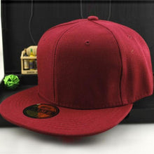 Load image into Gallery viewer, Fashion Adjustable Men Women Baseball Cap Solid Hip-Hop Snapback Flat Hat Visor