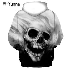 Load image into Gallery viewer, Newest Skull Print 3D Hooded