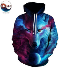 Load image into Gallery viewer, Where Light And Dark Meet by JoJoesart Wolf 3D Hoodies Sweatshirts