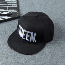Load image into Gallery viewer, KING QUEEN Baseball Cap Snapback Black Couple Lover