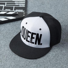 Load image into Gallery viewer, KING QUEEN Baseball Cap Snapback Black Couple Lover