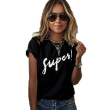 Load image into Gallery viewer, Soatrld Humor Tea Print T Shirt For Women