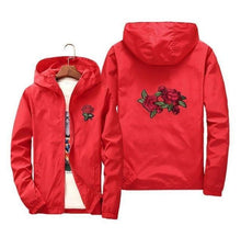 Load image into Gallery viewer, men women jacket windbreaker rose jackets