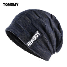 Load image into Gallery viewer, Winter Hat knitted wool beanies men Hip-Hop cap