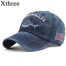 Load image into Gallery viewer, Xthree 100% washed cotton men baseball cap fitted cap