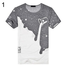 Load image into Gallery viewer, Milk Poured Pattern Inverted Milk 3D T shirt