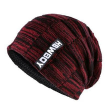 Load image into Gallery viewer, Winter Hat knitted wool beanies men Hip-Hop cap