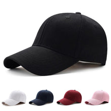 Load image into Gallery viewer, Plain Curved Sun Visor Baseball Cap Hat Solid Color Fashion Adjustable Caps