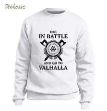 Load image into Gallery viewer, Odin Vikings Sweatshirt Men Die In Battle And Go To Valhalla Hoodie