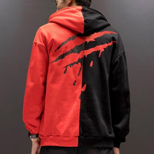 Load image into Gallery viewer, Black White  Splice Hoodies Oversize Hip-hop