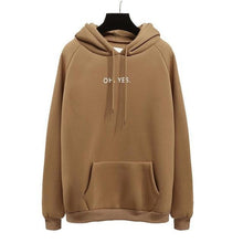 Load image into Gallery viewer, Oh Yes Letter Harajuku Casual Coat Two Layers Hat