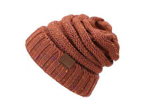 Load image into Gallery viewer, Pom Poms Winter Hat For Women Girl 'S Hat Knitted Beanies Cap