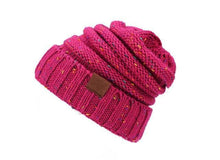 Load image into Gallery viewer, Pom Poms Winter Hat For Women Girl 'S Hat Knitted Beanies Cap