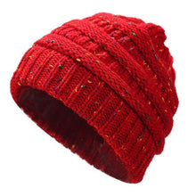 Load image into Gallery viewer, Ponytail Beanie Hat Women Winter Cap Soft Knit Crochet Hats