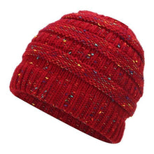 Load image into Gallery viewer, Ponytail Beanie Hat Women Winter Cap Soft Knit Crochet Hats