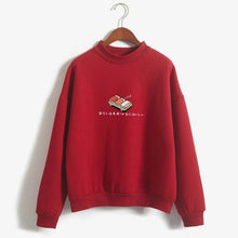 Load image into Gallery viewer, Women Hoodies 2019 Autumn Winter Sweatshirts Cartoon Kawaii Sushi Japanese