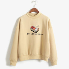 Load image into Gallery viewer, Women Hoodies 2019 Autumn Winter Sweatshirts Cartoon Kawaii Sushi Japanese