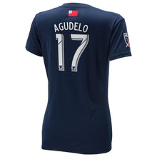 Load image into Gallery viewer, Juan Agudelo New England Revolution Women's 2018 Primary Player Jersey – Navy