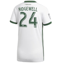 Load image into Gallery viewer, Liam Ridgewell Portland Timbers Women's 2018 Secondary Player Jersey – White