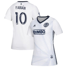 Load image into Gallery viewer, Marco Fabián Philadelphia Union Women's 2019 Secondary Player Jersey – White