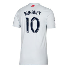 Load image into Gallery viewer, Teal Bunbury New England Revolution 2019 Colonial Player Jersey – White
