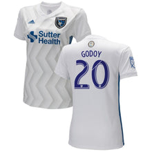 Load image into Gallery viewer, Anibal Godoy San Jose Earthquakes Women's 2018 Secondary Player Jersey – White